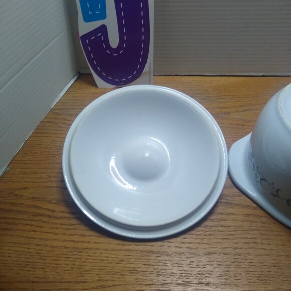 Corelle Callaway Coordinates 2.5 Qt Baking Dish Dutch Oven Lid Green Ivy Leaves - Picture 5 of 6